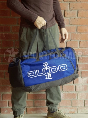 сумка дзюдо judo bag синяя серая blue grey
