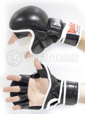 перчатки для мма тренировочные кожаные