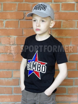 детская футболка самбо и кепка
